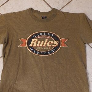 Harley-Davidson Men's Brown Heathered T-Shirt